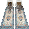Hompet Cat Litter Mat 2 Pack, 18x54 Large Machine Washable Trapping Mats by Hompet