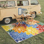 GENIMO Indoor Outdoor Area Rug 8'x10', Machine Washable Rugs - Image 4