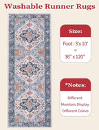 SERISSA Runner Rug for Hallways, 3x10 Washable Non Slip Kitchen Runner Rug - Image 6