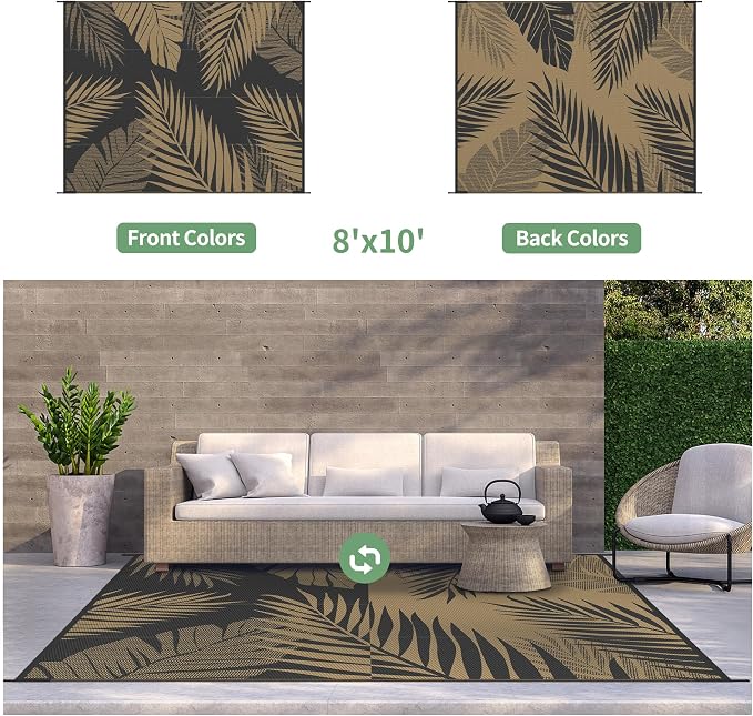 GENIMO Outdoor Rug 8' x 10' Waterproof - Image 2