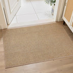 CHAMPANT Indoor Door Mat 2x3 Feet Brown Small Area Rug Washable Front Door Mat by CHAMPLANT