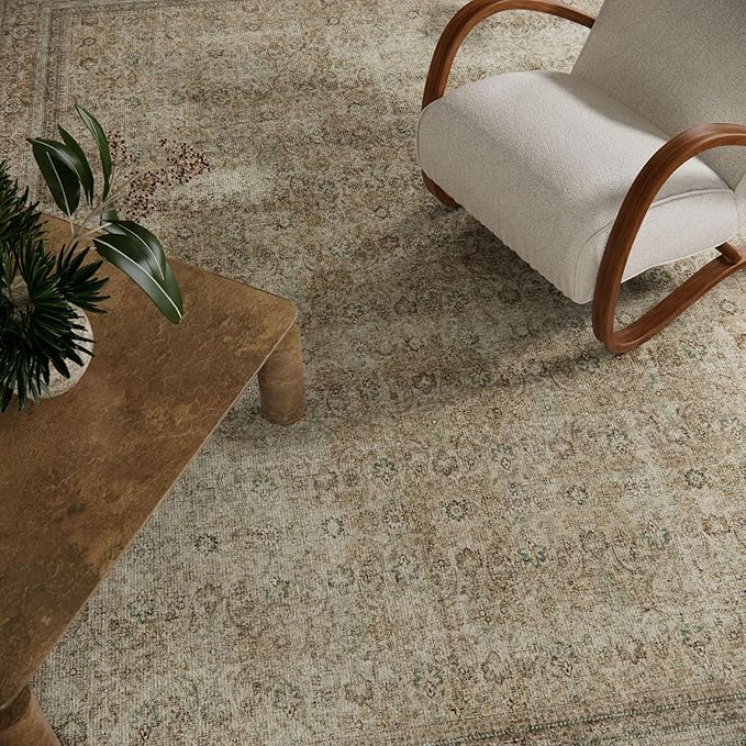 10x12 Area Rugs for Living room: Bedroom Rug Washable Vintage Stain Resistant - Image 3