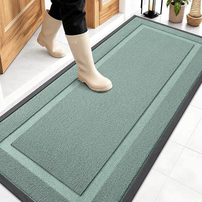 OLANLY Front Door Mat Indoor Outdoor Entrance, Waterproof All-Season, by OLANLY