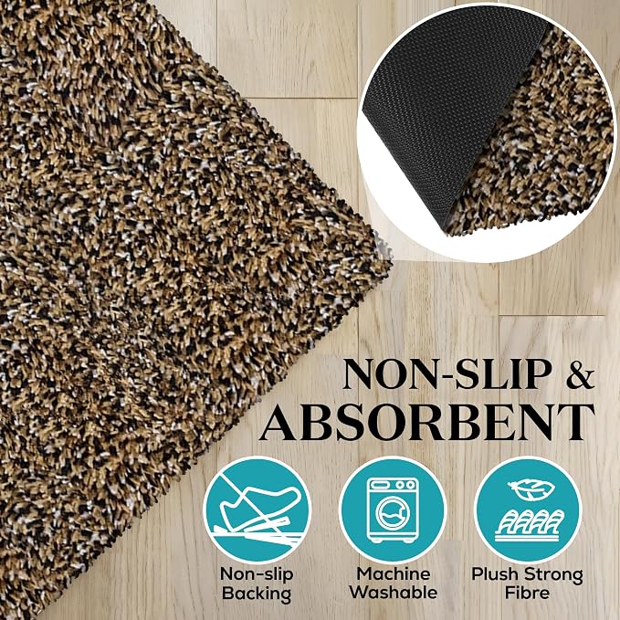 Premium Microfiber Indoor Door Mat – 24"x36" Washable Entry Mat, Waterproof - Image 4