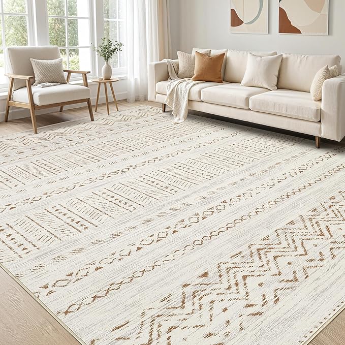 cotiled 5x8 Area Rugs Living Room Rug: Washable Boho Rugs by COTILED