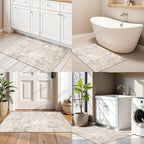 2x3 Washable Non-Slip Rug – Modern Abstract Neutral Small Throw Area Rug - Image 5