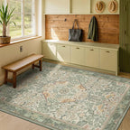 Hazo Haus Washable Sage Green Area Rugs 5x7 - Image 8