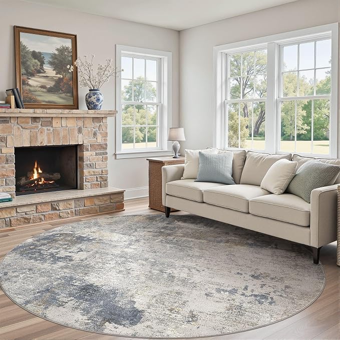 UERMEI 10ft Round Area Rug Living Room Rugs - Image 7
