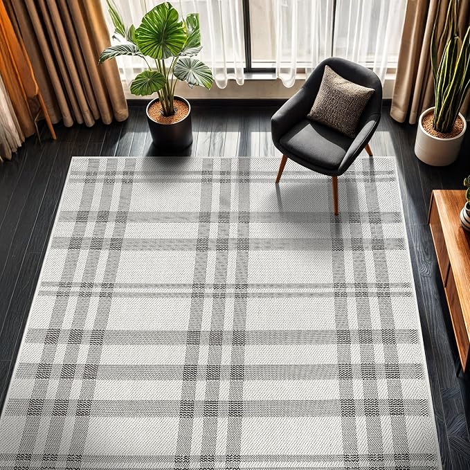CAMILSON Easy Jute Rug 10x14, Indoor Outdoor Off-White Color Fiber Area Rugs - Image 6