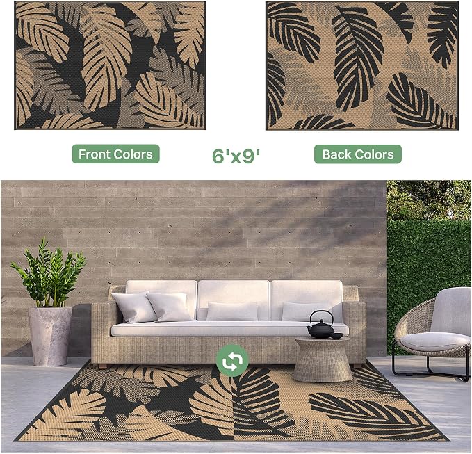 GENIMO Waterproof Outdoor Rug 6' x 9' - Image 7
