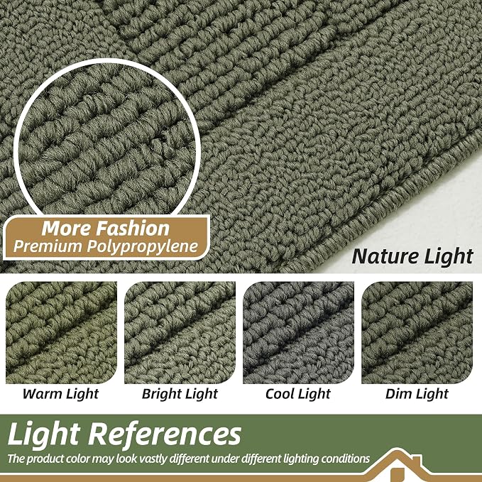 BEQHAUSE Kitchen Rugs Set of 2 Non-Slip Washable Kitchen Mats - Image 8