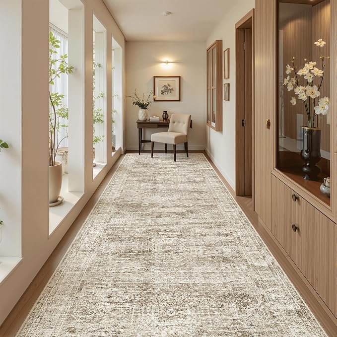 Soalmost 4x12 Wide Hallway Runners: Washable 12ft Runner Rug - Image 2