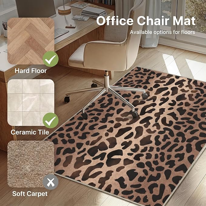 36"x48" Office Chair Mat for Hardwood Tile Floor, Under Desk Carpet Protector - Image 3