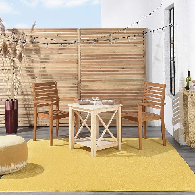 Nourison Home Nourison Essentials Yellow 7' x Square Area Rug - Image 4