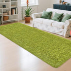 Soft Grass Green Fluffy Rug for Bedroom Living Room, 3x10 ft Fuzzy Green Shag - Image 2