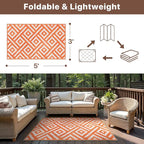 GENIMO Outdoor Rug for Patio Clearance, Waterproof Reversible Fall Doormat - Image 2
