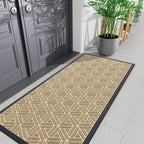 Smiry Front Door Mat Outside Entrance, Heavy Duty Sturdy Natural Rubber Doormat by Smiry