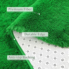 BENRON Green Fluffy Rugs for Living Room Bedroom 4x6, Soft Plush Fuzzy Shaggy - Image 5
