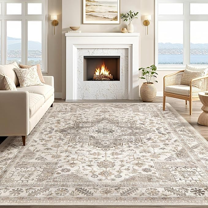 Vintage Living Room Area Rug 10x14 - Image 6