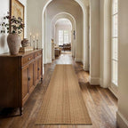 MatEssen 2x8 Extra Long Runner Rug, Modern Woven Distressed Floor Carpet - Image 8