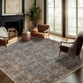 CHAMPLANT Washable Area Rug 8'x10' Retro Boho Design Non-Shedding Non-Slip Easy by CHAMPLANT