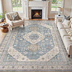 7x9 Washable Area Rug, Large Rugs by JessibouAreaRug