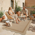 Easy Jute 3x5 Outdoor Rug Washable Non Slip Rug - Image 3
