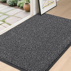 BEQHAUSE Dirt Trapper Door Mat 32" x 48", Non-Slip Washable Doormats Entrance by BEQHAUSE