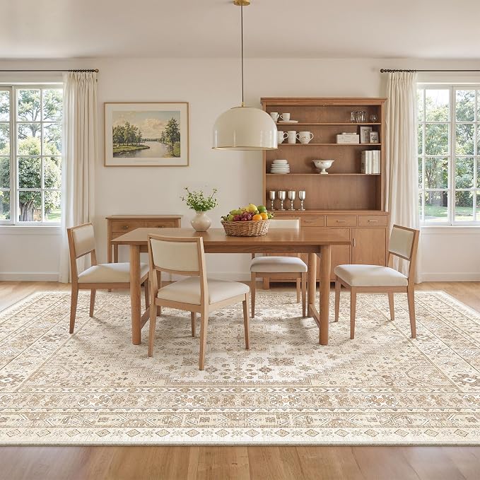 zesthome 8x12 Area Rugs, Stain Resistant Washable Rug, Ultra-Thin Rugs - Image 8