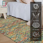 RUGSURE Washable Area Rugs, Pet & Child Friendly, Vibrant Colors Rugs - Image 2