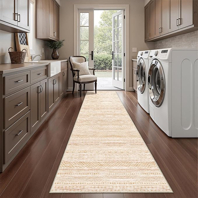 Miukiki 2x8 Runner Rug Moroccan Washable Kitchen Rug Non Slip Indoor Floor - Image 8