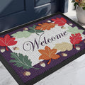 Front Door Mat, Heavy Duty Non-Slip Rubber Dirt Trapper, Quick-Dry Low-Profile by WELDUN
