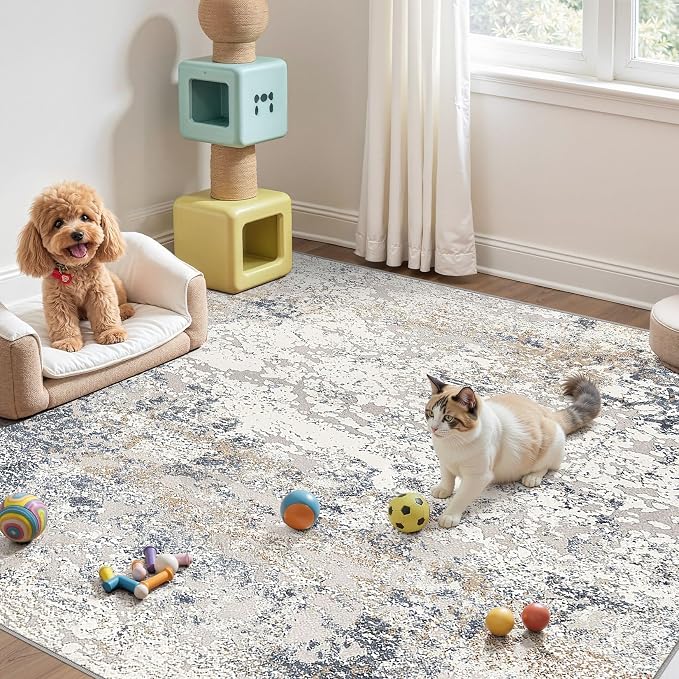 DMOYEST Square Area Rug Living Room Rugs - Image 5