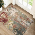 RELEANY Washable Area Rugs 2'x3' Non-Slip Modern Abstract Soft by RELEANY