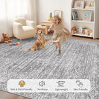Washable Rug 9x12 Area Rugs: Modern Geometric Rugs - Image 4