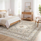 Vintage Living Room Square Area Rug 6x6 - Image 7