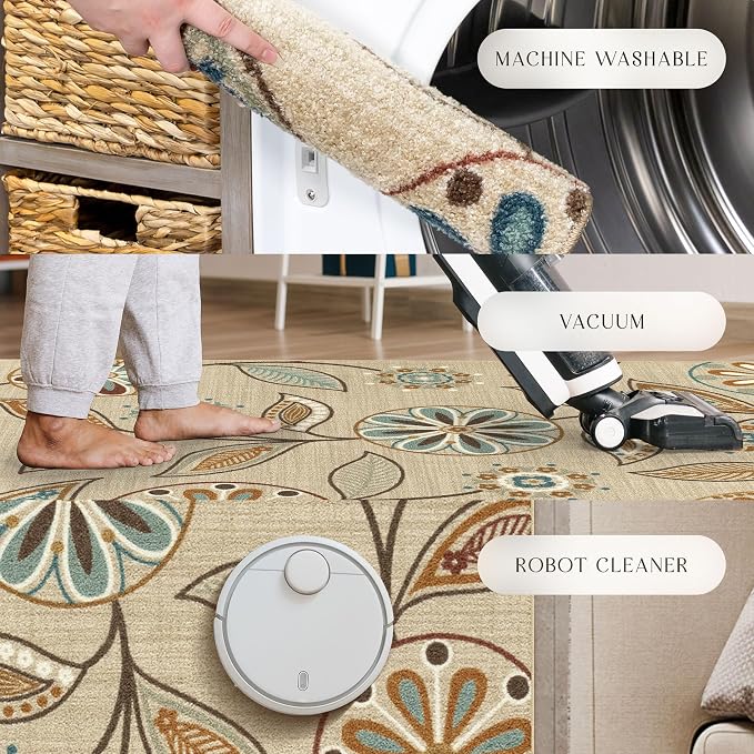 Maples Rugs Reggie Floral Runner Rug - Image 8