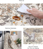 befbee 9x12 Area Rugs for Living Room, Ultra-Thin Washable Rug, Non-Slip - Image 4