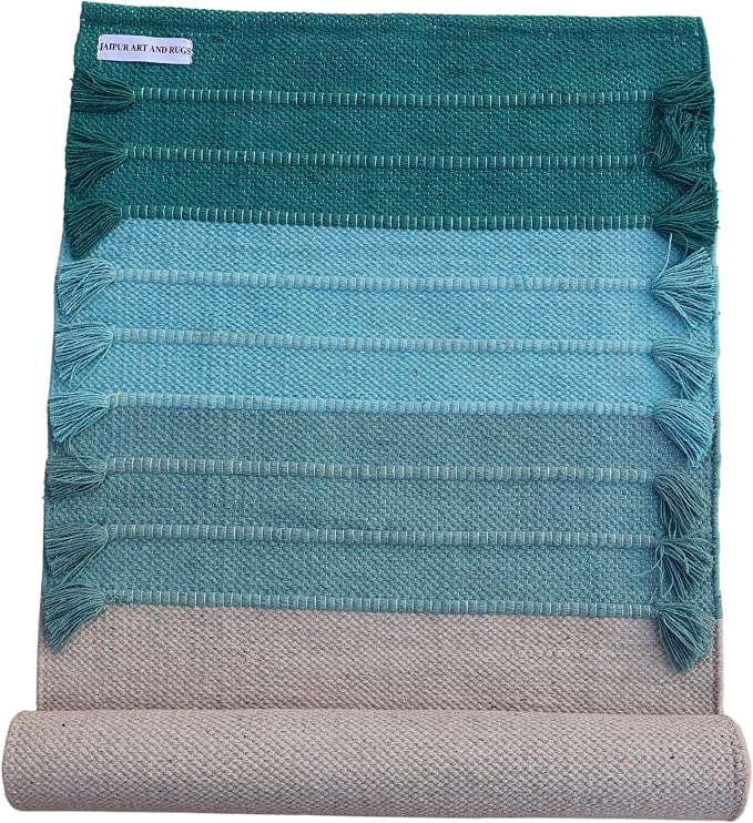 Jaipur art & Rugs Cotton Yoga Mat by JAIPURARTANDRUGS