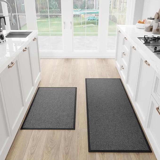 SUMLANS Kitchen Mat Set of 2 PCS, Cushioned Non Slip Rugs by SUMLANS