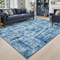 Toneed Abstract Area Rug Modern Washable Rug Soft Non Slip Rug Low Pile by Toneed