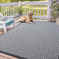 OLANLY Front Door Mat Outside Entrance 71x47, Heavy Duty Sturdy Natural Rubber by OLANLY