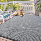 OLANLY Front Door Mat Outside Entrance 71x47, Heavy Duty Sturdy Natural Rubber by OLANLY