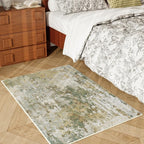 Entryway Rug 2x3 Green Door Mat Indoor Entrance 24x36, Washable Small Throw Rugs - Image 3