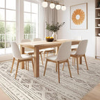 Nakagishi Area Rug Living Room Rugs: 5x7 Washable Boho Large Neutral Farmhouse - Image 7