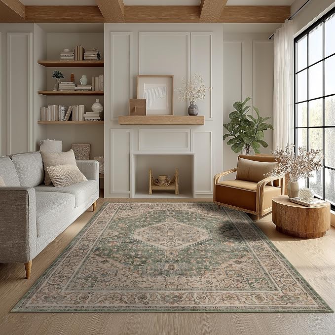 Ruaruarug Washable Area Rug 5x7 by Ruaruarug