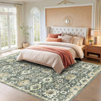 AMADA HOMEFURNISHING 9x12 Washable Area Rug, Low-Profile Large Area Rug - Image 3