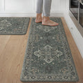 GENIMO Kitchen Mats for Floor 2PCs, Washable Anti Fatigue Mat for Cushioned by GENIMO