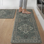 GENIMO Kitchen Mats for Floor 2PCs, Washable Anti Fatigue Mat for Cushioned by GENIMO