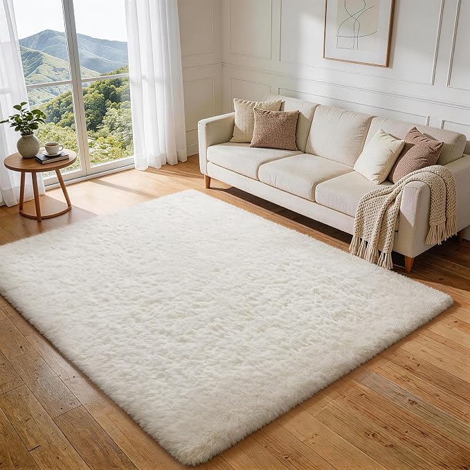 Ophanie Rugs for Living Room, Upgrade Non-Slip Fluffy Soft 5x8 Area Rug by Ophanie